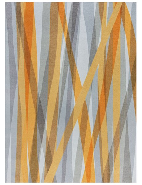 Flair Rugs , AKCIA: 170x240 cm Kusový koberec Match Isabella Stripe Grey/Ochre, žltá, chodba / predsieň