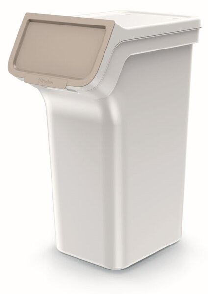 Prosperplast Sada 4 odpadkových košů STACKBOXER Q 4 x 25 L popelavě šedá
