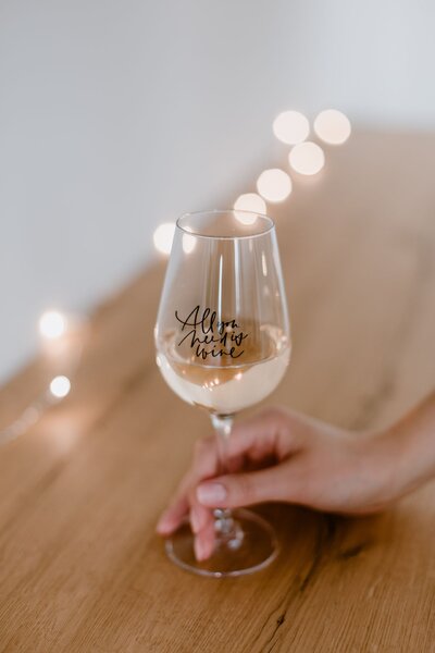 Pohár na víno All you need is wine