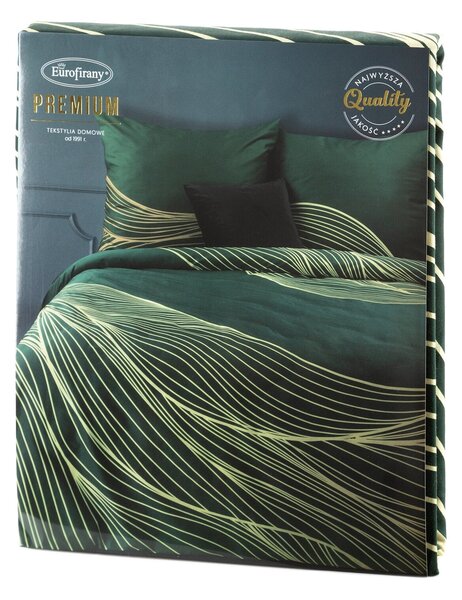 MAKOSATÉNOVÉ OBLIEČKY PREMIUM3 200X220 CM, 2KS 70X80 CM ZELENÉ