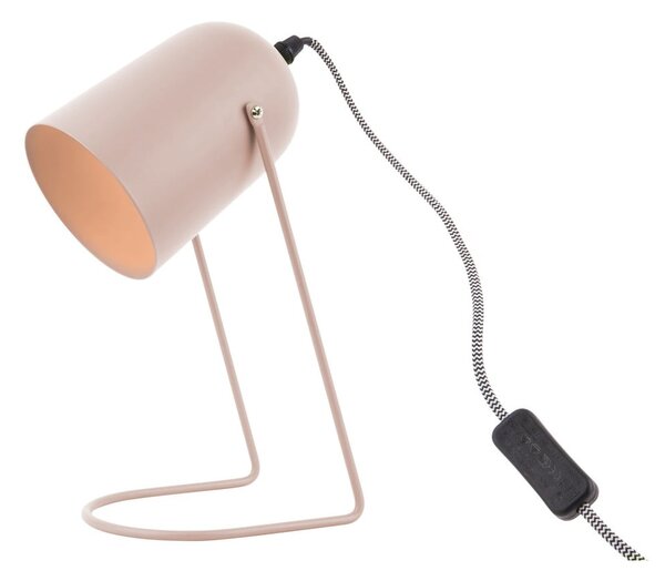Ružová stolová lampa Leitmotiv Enchant, výška 30 cm
