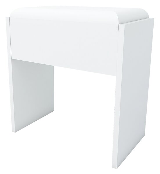 Taburet/stolička k toaletnému stolíku, biela