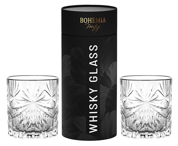 BOHEMIA PRESTIGE FIORE POHÁR NA WHISKY V TUBE 320ML SADA 2KS