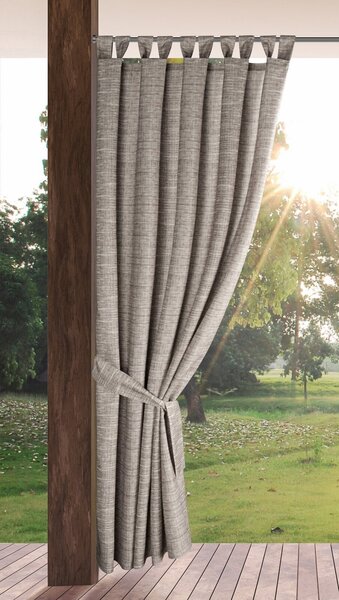 ZÁHRADNÝ VODEODOLNÝ ZÁVES NA PÚTKACH GARDEN 155X220 CM HNEDÁ