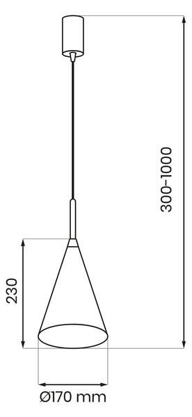 Závesné svietidlo Capital, 1x krémové kovové tienidlo, (fi 17cm), cr