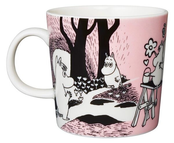 Hrnček Moomin Love 0,3l, ružový / 30. výročie, darčekový box