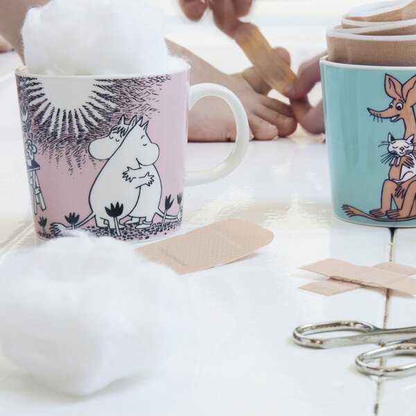 Hrnček Moomin Love 0,3l, ružový / 30. výročie, darčekový box