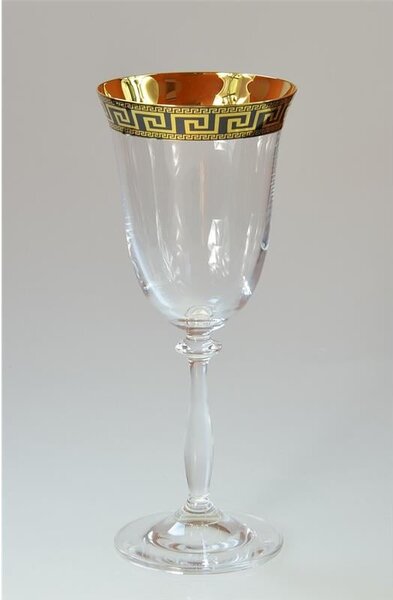 BOHEMIA ANGELA VERSO GOLD POHÁR NA VÍNO 350 ML SADA 6 KS