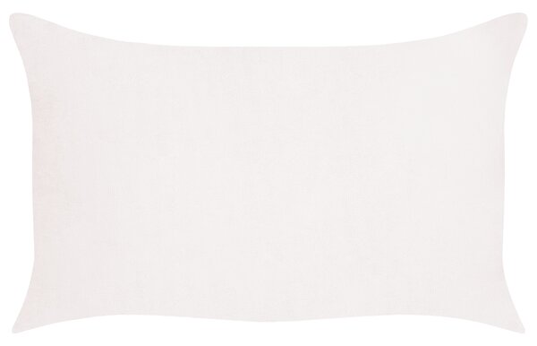Sada 2 dekoratívnych vankúšov krémová biela menčester 50 x 30 cm pásikavý vzor moderný štýl doplnky