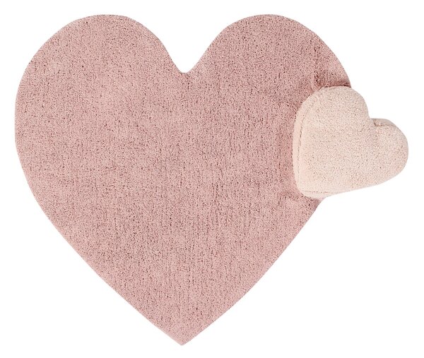 Lorena Canals koberce Pre zvieratá: Prateľný koberec Puffy Love - 160x180 srdce cm