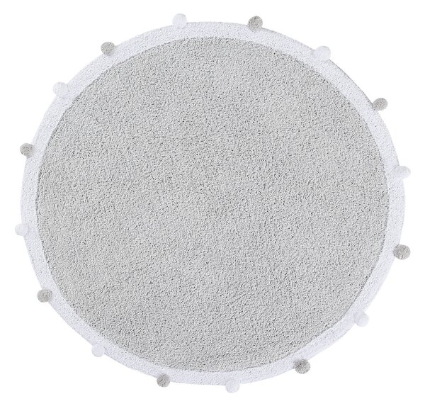 Lorena Canals koberce Pre zvieratá: Prateľný koberec Bubbly Light Grey kruh - 120x120 (priemer) kruh cm