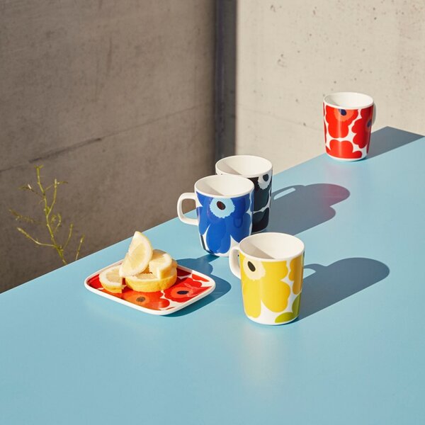 Marimekko Tanier Oiva Unikko 15x12cm, červený