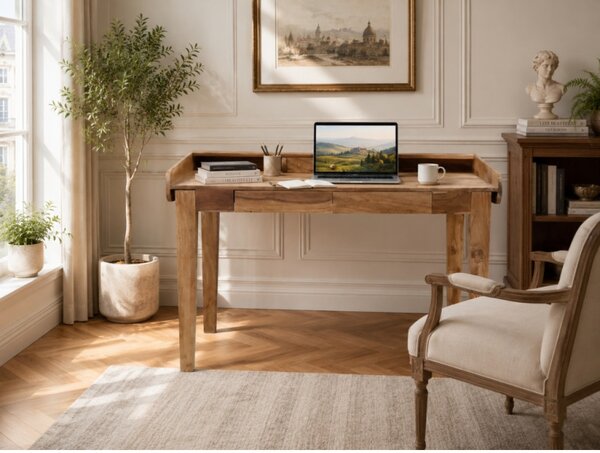 Písací stôl 130x85x70 indický masív palisander