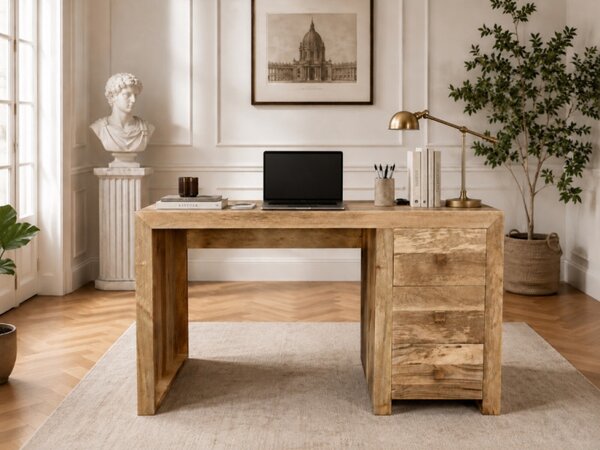 Písací stôl 130x76x70 Hina z mangového dreva