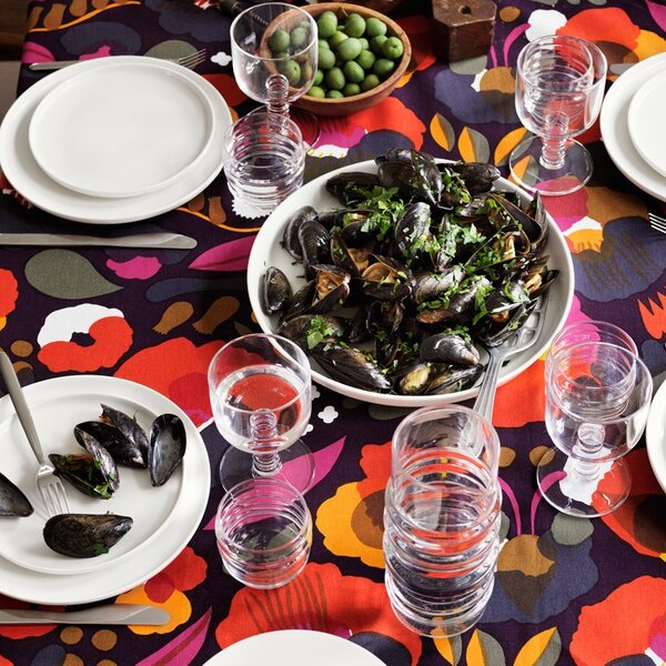 Marimekko Tanier Oiva 25cm, biely