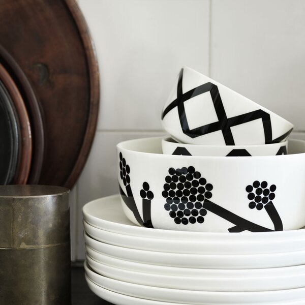 Marimekko Tanier Oiva 25cm, biely