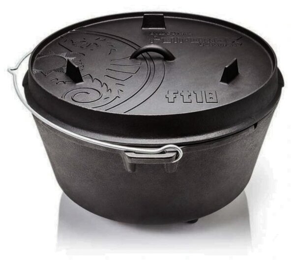 Petromax liatinový kotlík Dutch Oven s nožičkami ft18 - 34 cm, 16,1 l