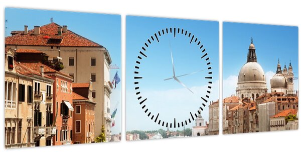 Obraz - Venice (s hodinami) (90x30 cm)