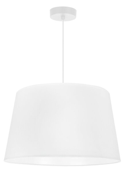 Závesné svietidlo Gaja, 1x biele textilné tienidlo, (fi 44cm), w