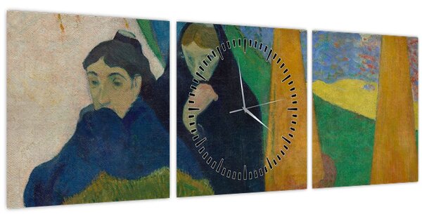 Obraz - Paul Gauguin, Arlésiennes (Mistral) , reprodukcia (s hodinami) (90x30 cm)