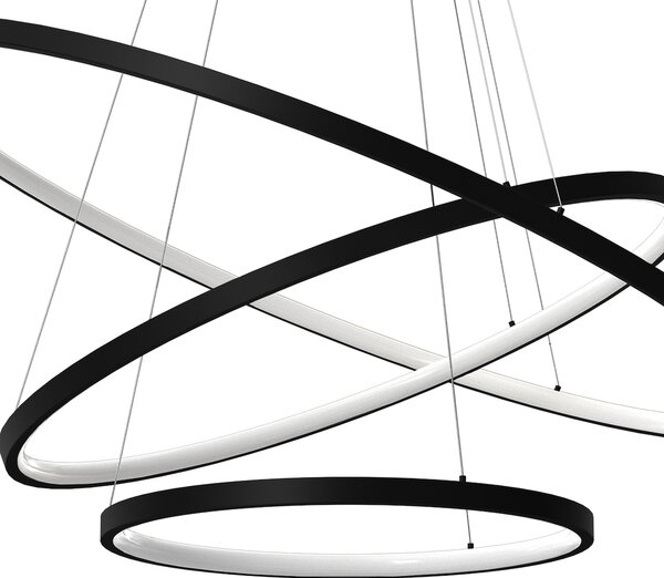 Závesné LED svietidlo Hoop, 3x LED 93w, 4000k, b