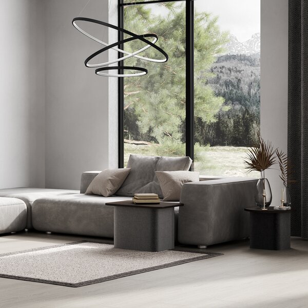 Závesné LED svietidlo Hoop, 3x LED 93w, 4000k, b