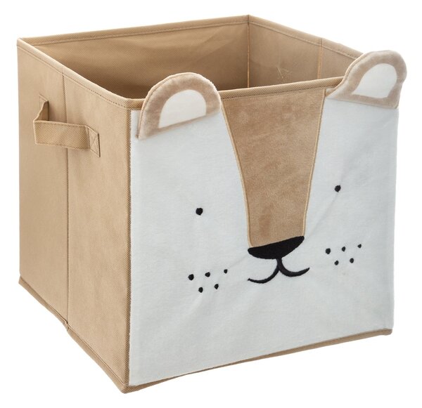 Úložný box Lion, 29x29x29 cm, hnedá