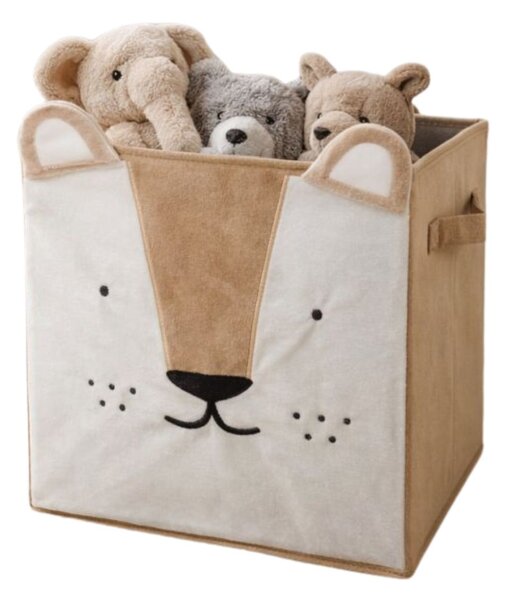 Úložný box Lion, 29x29x29 cm, hnedá