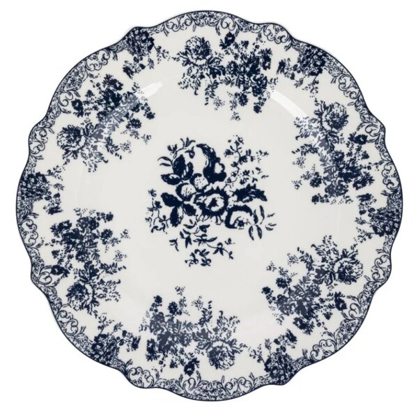 Porcelánový plytký tanier Royal blue 27 cm