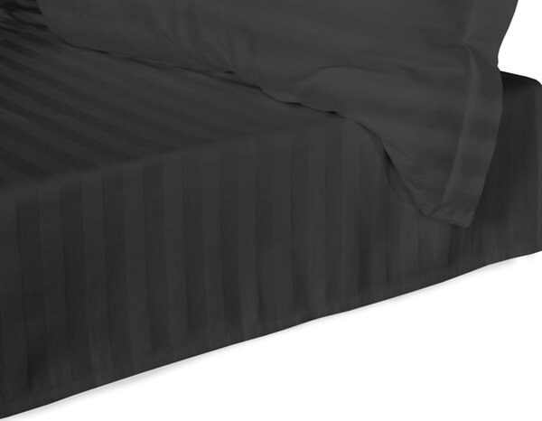 BAMBUSOVÉ PRESTIERADLO STRIPE 160X240 CM ČIERNE