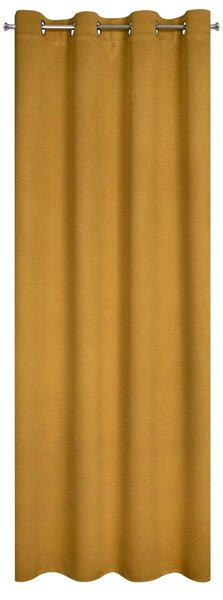 ZATEMŇOVACÍ ZÁVES NA KRÚŽKOCH CARLO 135X250 CM HORČICOVÁ