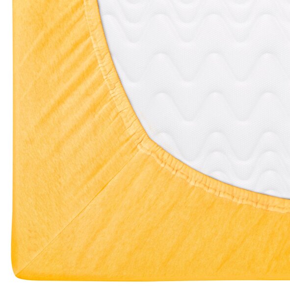 DETSKÉ JERSEY PRESTIERADLO 004 80X160 CM ŽLTÉ