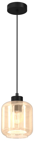 Závesné svietidlo Sombra, 1x medové sklenené tienidlo, b