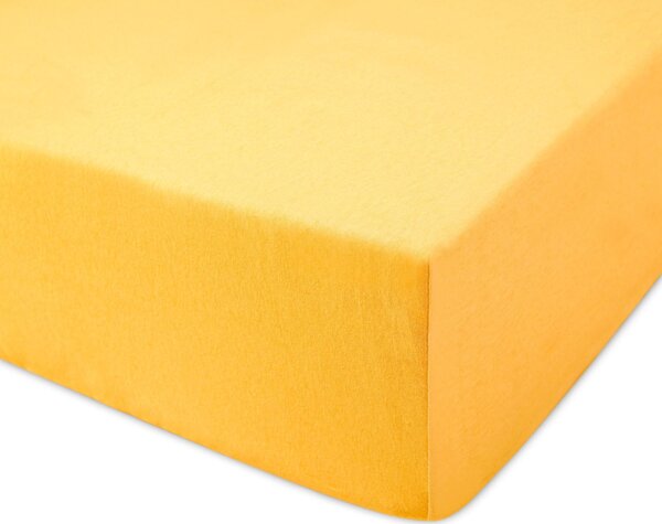 DETSKÉ JERSEY PRESTIERADLO 004 80X160 CM ŽLTÉ