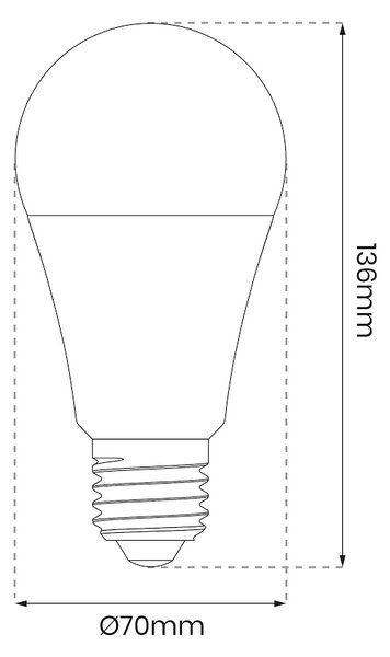 LED žiarovka E27 RGB+CCT+DIM 11w 1200 lm Wi-Fi