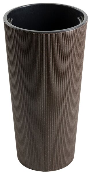 PLASTOVÝ KVETINÁČ URBANIKA ECO 57X29,5 CM TMAVOHNEDÁ