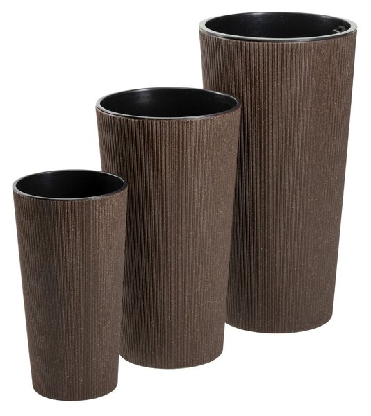 PLASTOVÝ KVETINÁČ URBANIKA ECO 57X29,5 CM TMAVOHNEDÁ