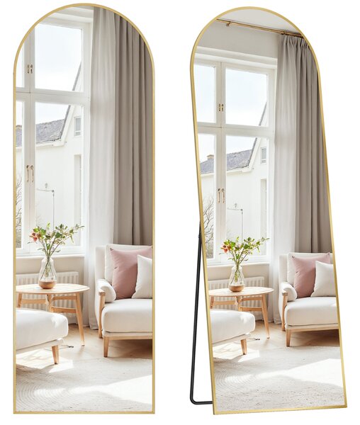 Zaoblené zrkadlo UMBRA, 160x50cm, zlatá SongmicsHome