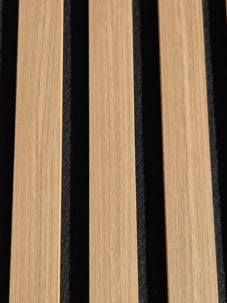 3D lamelový panel 275x46cm SLIM - dub latte