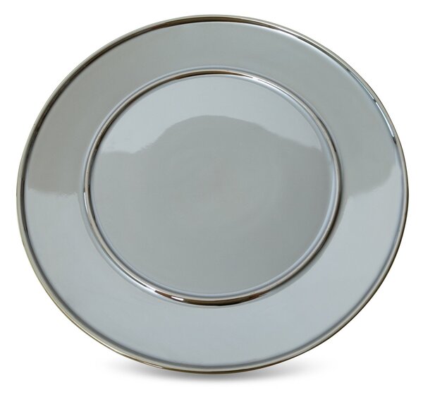 DEKORAČNÝ KERAMICKÝ TANIER SIMONA4 (01) (FI) 30 CM OLIVOVÝ
