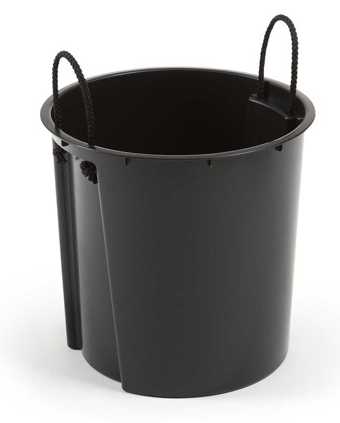 PLASTOVÝ KVETINÁČ URBANIKA 57X30 CM IMITÁCIA BETÓNU ČIERNA