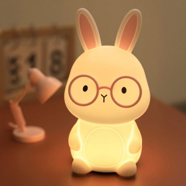 LED RGBW Stmievateľná detská dotyková lampa FLORKA LED/1W/5V USB 1200 mAh ružová