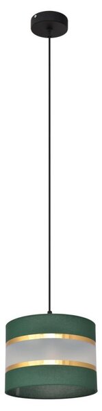 Helam Luster na lanku HELEN 1xE27/60W/230V pr. 20 cm zelená/zlatá HE1548 + záruka 3 roky zadarmo