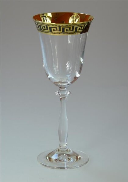 BOHEMIA ANGELA VERSO GOLD POHÁR NA VÍNO 185 ML SADA 6 KS