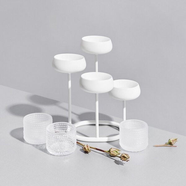 Iittala Svietnik Kastehelmi, číry