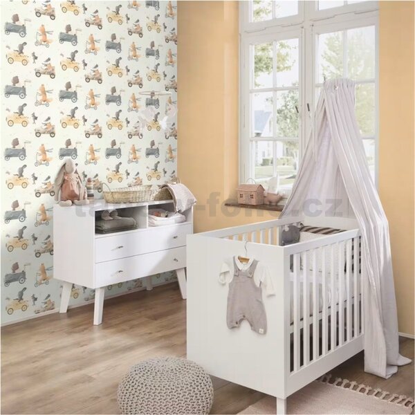 Vliesové tapety na stenu Rasch 301878, rozmer 10,05 m x 0,53 m, zvieratká, RASCH