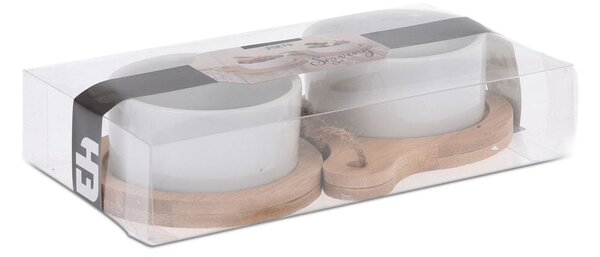 Porcelánová servírovacia miska Bamboo 30x10x6 cm sada 2ks