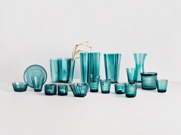 Iittala Dóza Kastehelmi, veľká / sea blue
