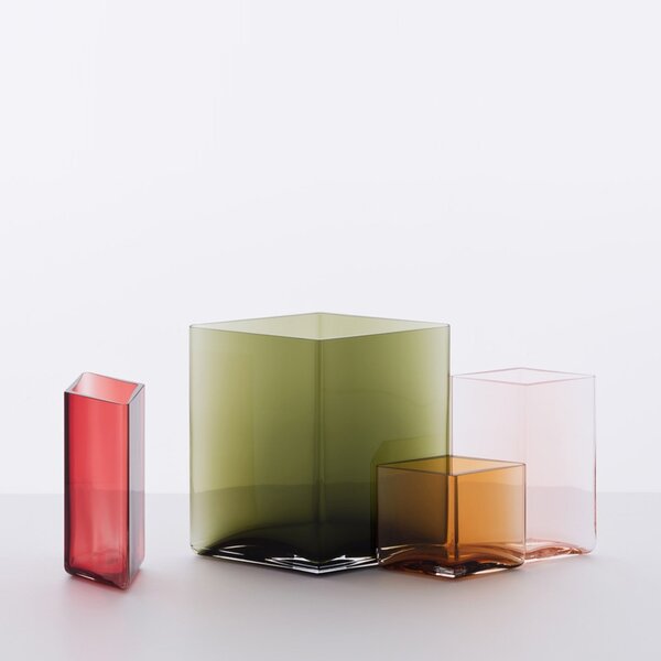 Iittala Váza Ruutu 11,5x14, brusnicová