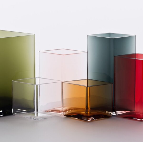 Iittala Váza Ruutu 20,5x18, machová